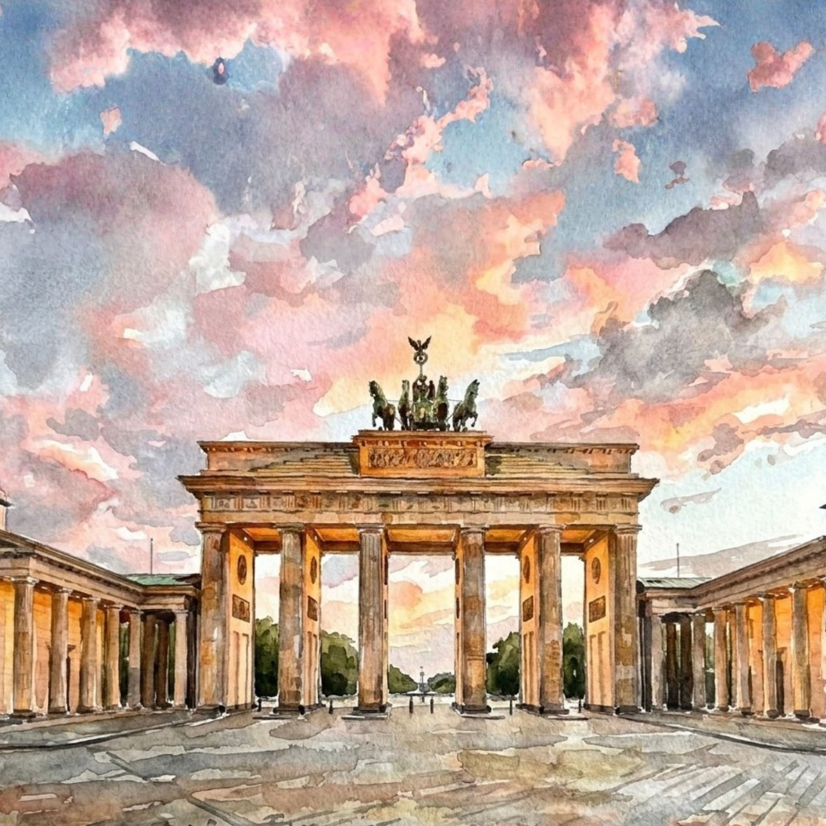 Aquarell von Berlin